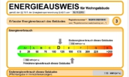 Energieausweis - 3-Zimmer-Dachgeschoßwohnung