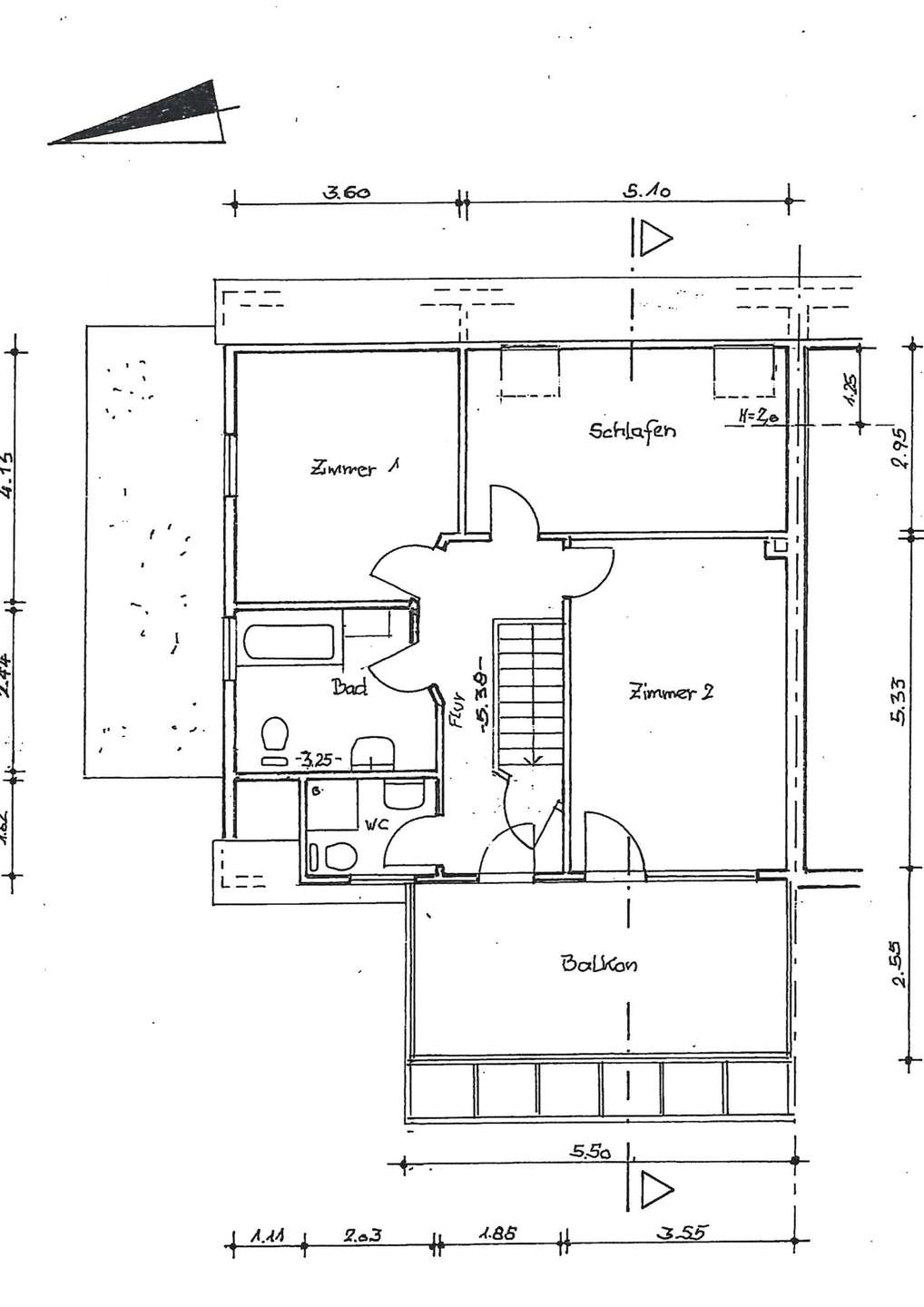 Grundriss Dachgeschoss