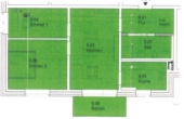 Grundriss - Neubauwohnung mit Südbalkon